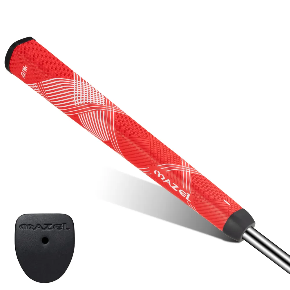 MAZEL Light Weight Standard Non-Slip Golf Grip PU Material Golf Putter Grip Portable Black Soft Golf Grip for Mens