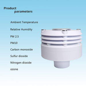 Transmisor de calidad del aire exterior PM2.5 PM10 CO SO2 NO2 O3 Sensor con monitoreo de temperatura y humedad