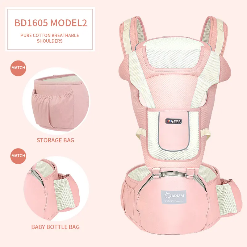 Baby Carrier Wrap สลิงกระเป๋าถือปรับได้4 In One Baby Carrier Breathable Baby Hip Carrier กระเป๋า