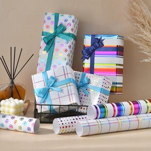Degrade ramazan hediye kağıt gökkuşağı yıldız Eid Mubarak hediye sarma kağıt müslüman parti süslemeleri için - Product Image 4