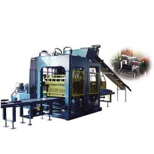 Máquina de bloques de ladrillo sólido huecos de hormigón, máquina con apilador - Product Image 4