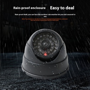 Cámara simulada inalámbrica para interiores y exteriores, impermeable, LED parpadeante, luz intermitente, CCTV, cámara de simulación realista, cámara analógica - Product Image 2
