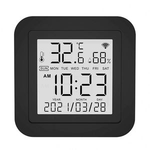 Tuya Wifi IR telecomando con sensore di temperatura e umidità sistema di casa intelligente compatibile schermo LCD digitale Max Voltage 5V - Product Image 1