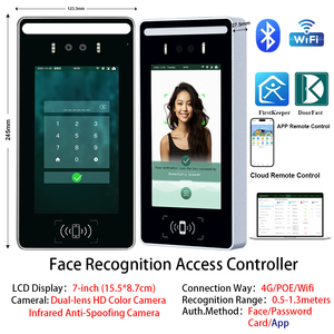 Control DE ACCESO Video Intercom Sistema de productos biométricos Control de acceso de puerta Otro intercomunicador IP inteligente para edificios de apartamentos - Product Image 2