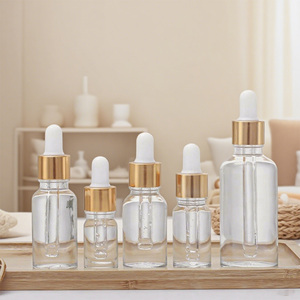 <strong>Deluxe</strong> Empty Cuticle <strong>Oil</strong> Body Essential <strong>Oil</strong> Lotion Container 5ml 10ml 15ml 20ml Clear Glass Cylinder Foundation Dropper Bottle - Product Image 3