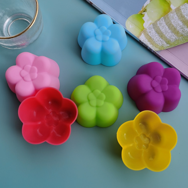 Couleur aléatoire-fleur de prunier de 5 cm