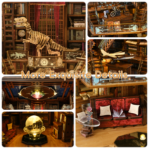 Minicity bằng gỗ Dollhouse đồ nội thất thu nhỏ kệ sách chèn ngoài thư viện Max cuốn sách Nook - Product Image 4