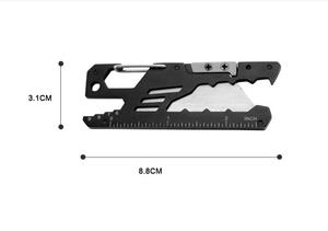 Taşınabilir paslanmaz çelik anahtarlık EDC maket bıçağı G10 SK5 kağıt kesici çok fonksiyonlu kutu açacağı için dış ortam aracı malzemeleri - Product Image 6