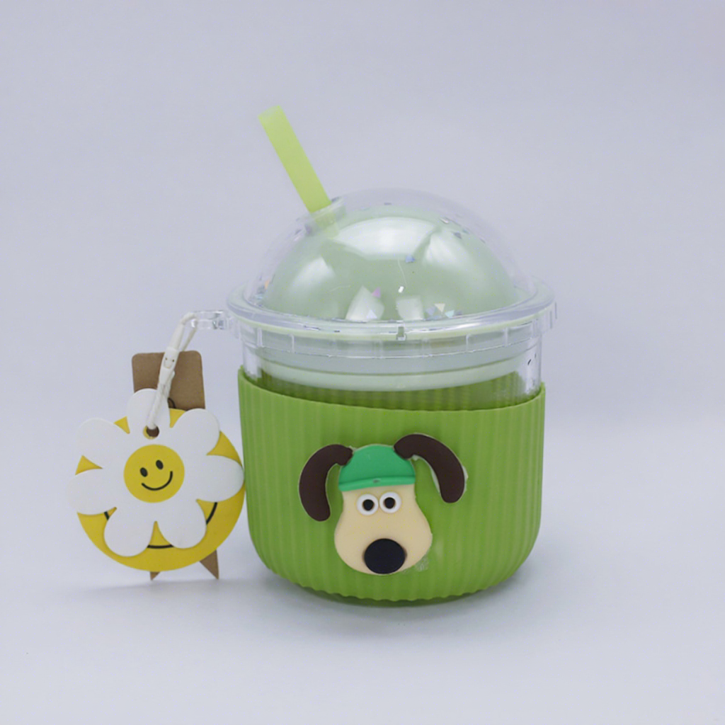 Silicone cup sleeve-fruit green-without doll sticker