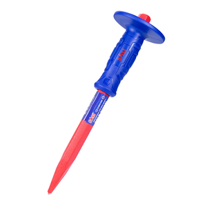 SALI 300x18 mm Point or Flat Head Hand Use ABS Safe Handle Cold <strong>Chisel</strong> <strong>for</strong> Stone Break - Product Image 2