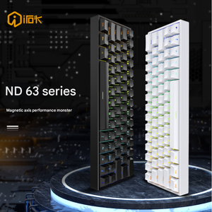 IROK ND63PRO interruptor magnético de disparo rápido 60% TKL intercambio en caliente mecánico RGB programable teclado para juegos con cable para Win/Mac Gamer
