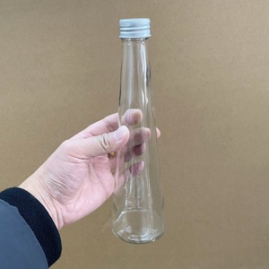 Nhà máy cung cấp hình nón cao Mỏng 400ml rượu vang chai thủy tinh với vít đầu - Product Image 4