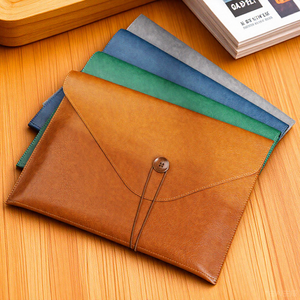 YY RTS A4 dokumen saku <span class=keywords><strong>File</strong></span> kulit PU <span class=keywords><strong>folder</strong></span> <span class=keywords><strong>File</strong></span> Organizer dengan penutup jepret untuk penggunaan bisnis - Product Image 4