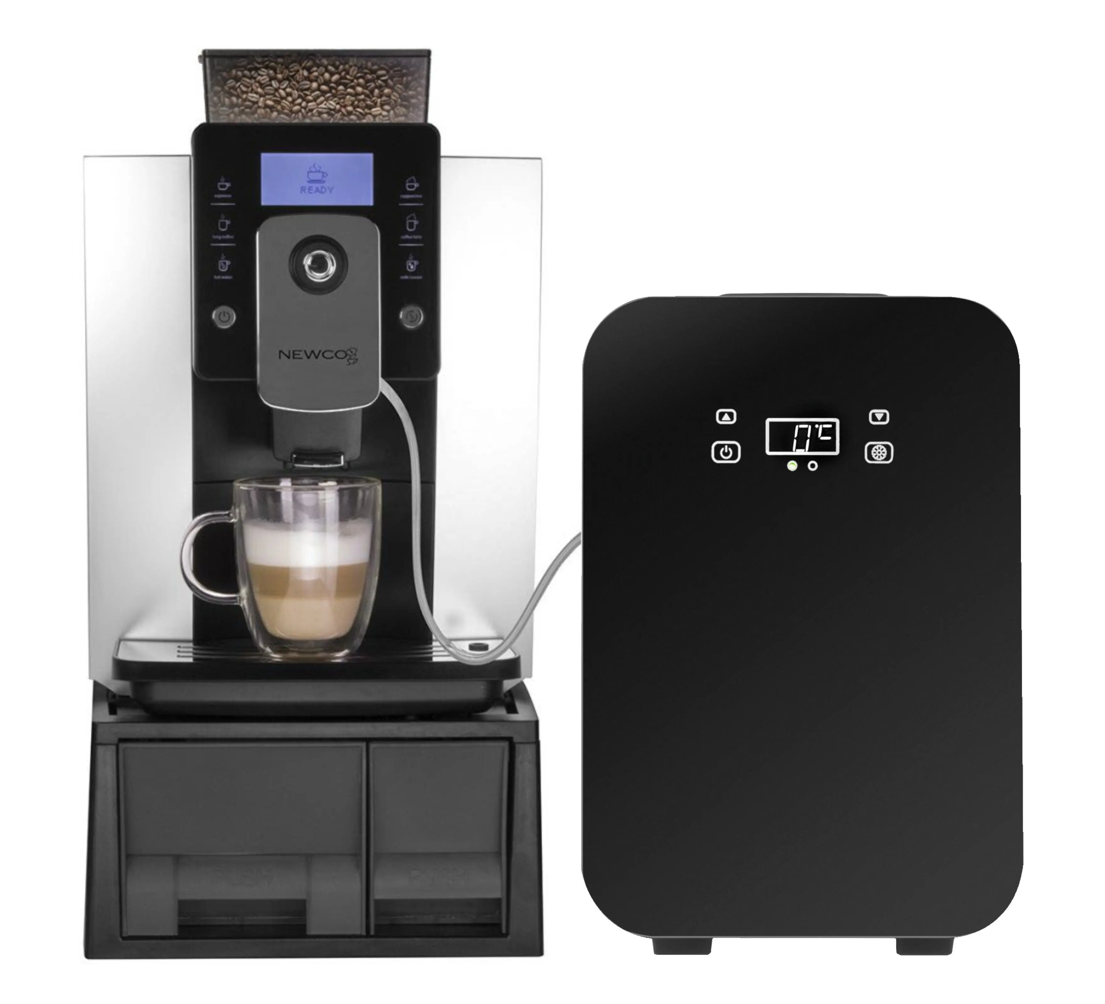 10L Schwarz Benutzer definierte LCD-Temperatur einstellbar Touch panel Control Kompakter kleiner Milch kühler Mini kühlschrank für Kaffee maschine CE UKCA ETL CB