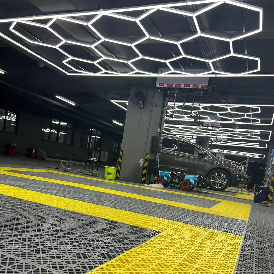 Bulbo claro conduzido armazém industrial garagem teto claro moderno para bulp 100v garagem porta óculos favo de mel 8000k