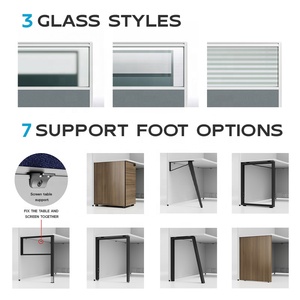 Đồ Nội Thất Văn Phòng Modular Máy Tính Bàn Bàn Văn Phòng Bàn Bằng Gỗ Bàn Văn Phòng Máy Trạm Với Phân Vùng Văn Phòng escritorios De Oficina - Product Image 3