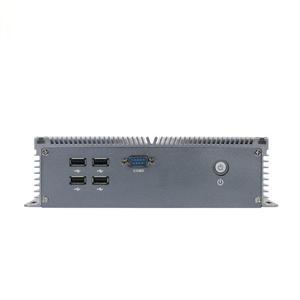 Venta caliente J1900 Quad Industrial Pc caja sin ventilador sistema integrado ordenador sin ventilador Mini PC soporte de aluminio puro 2 LAN 1 COM 4USB - Product Image 5