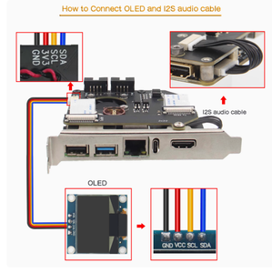 Raspberry Pi KVM V3 HATリモートコントロールPCIe OverIPサーバー開発ボード付きCSI-A8 Raspberry Piキットオプションの電源 - Product Image 4