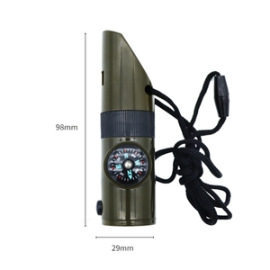 Özel Logo kamp Survival 7 1 çok fonksiyonlu taşınabilir yüksek frekanslı açık acil düdük ile Led ışık - Product Image 2