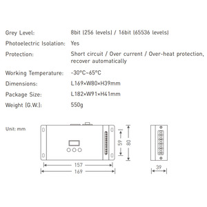 LT-995-OLED 5 Channels <strong>DMX512</strong> <strong>Decoder</strong> for DMX <strong>Led</strong> Light <strong>Led</strong> <strong>Dmx512</strong> <strong>Decoder</strong> - Product Image 6