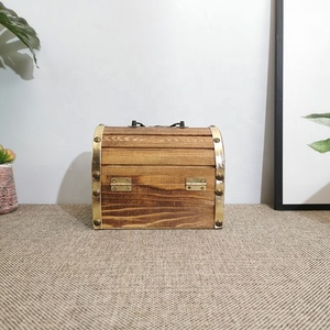 Античная винтажная прямоугольная деревянная Коробка С Сокровищами на заказ, коробка для хранения ювелирных изделий, Подарочная коробка с лазерной печатью для хранения ювелирных изделий - Product Image 6