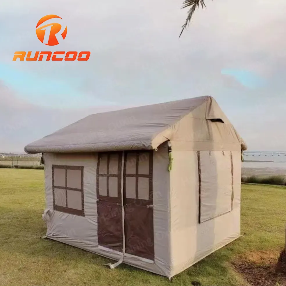 Thiết kế mới Inflatable Roof Top không khí Lều Inflatable Lều glamping lều cho gia đình cắm trại