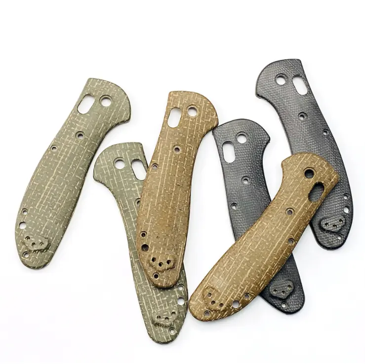 Micarta เครื่องชั่งมือจับสำหรับมีด Becker สั้น,สีที่กำหนดเองสำหรับ EDC มีดกลางแจ้ง