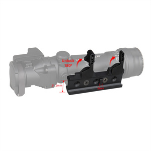 HK24-0234 QD กลางแจ้งตัวยึดทางยุทธวิธีแบบปลดได้อย่างรวดเร็วฐานล็อคสำหรับติดตั้งขอบเขตการล่าสัตว์ - Product Image 3