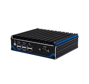 Intel J4125 Mini Box PC Fanless <span class=keywords><strong>Computer</strong></span> industriale con Linux/Windows porta a doppia rete 2xDP & 1xHD-MI porta Video DDR4 RAM
