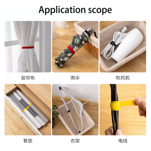 最佳质量可重复使用的钩环扎带定制长度标志扎带钩环扎带