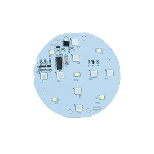 深センラウンドLED PCBボードシングルおよびダブルサイドアルミニウムベースエポキシボードLED回路基板サウンドコントロールナイトライト用