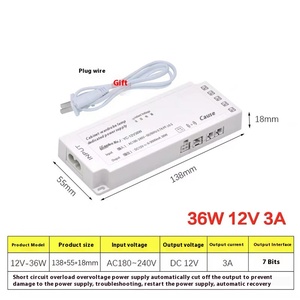 LED armadio per il vino trasformatore di potenza con uscita Dali Dimming DC Sweep a mano Touch Sweep interruttore del corpo umano sensore di alimentazione - Product Image 6