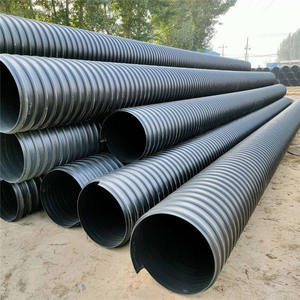 BOXI SN8 DN300 400600スチールテープ強化<span class=keywords><strong>HDPE</strong></span>スパイラルベローズpe下水処理パイプ