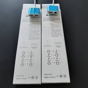 可定制的C型至3.5毫米插孔耳机适配器，带品牌和标志库存电话充电设备 - Product Image 5