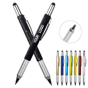 定制6合1工具多功能笔带标志批发手写笔多功能圆珠球礼品 - Product Image 1