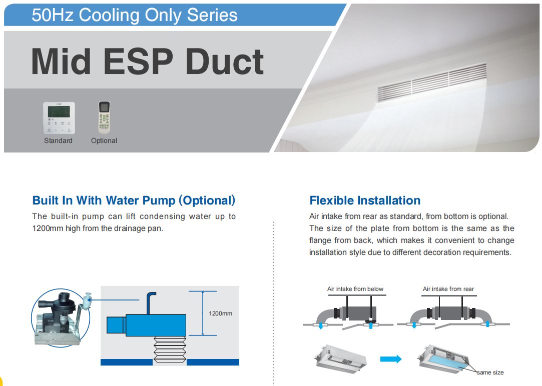 48K air conditioner duct type with low price