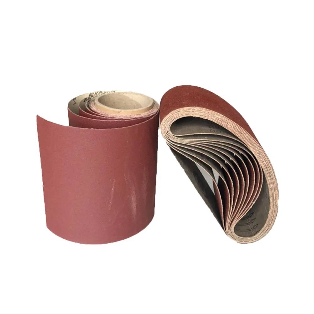 Gxk51 Supplier P60, P80, P120 Sanding Belt Aluminum Oxide Emery Cloth Roll Flexible Abrasives Cloth Roll For Wood And Metal