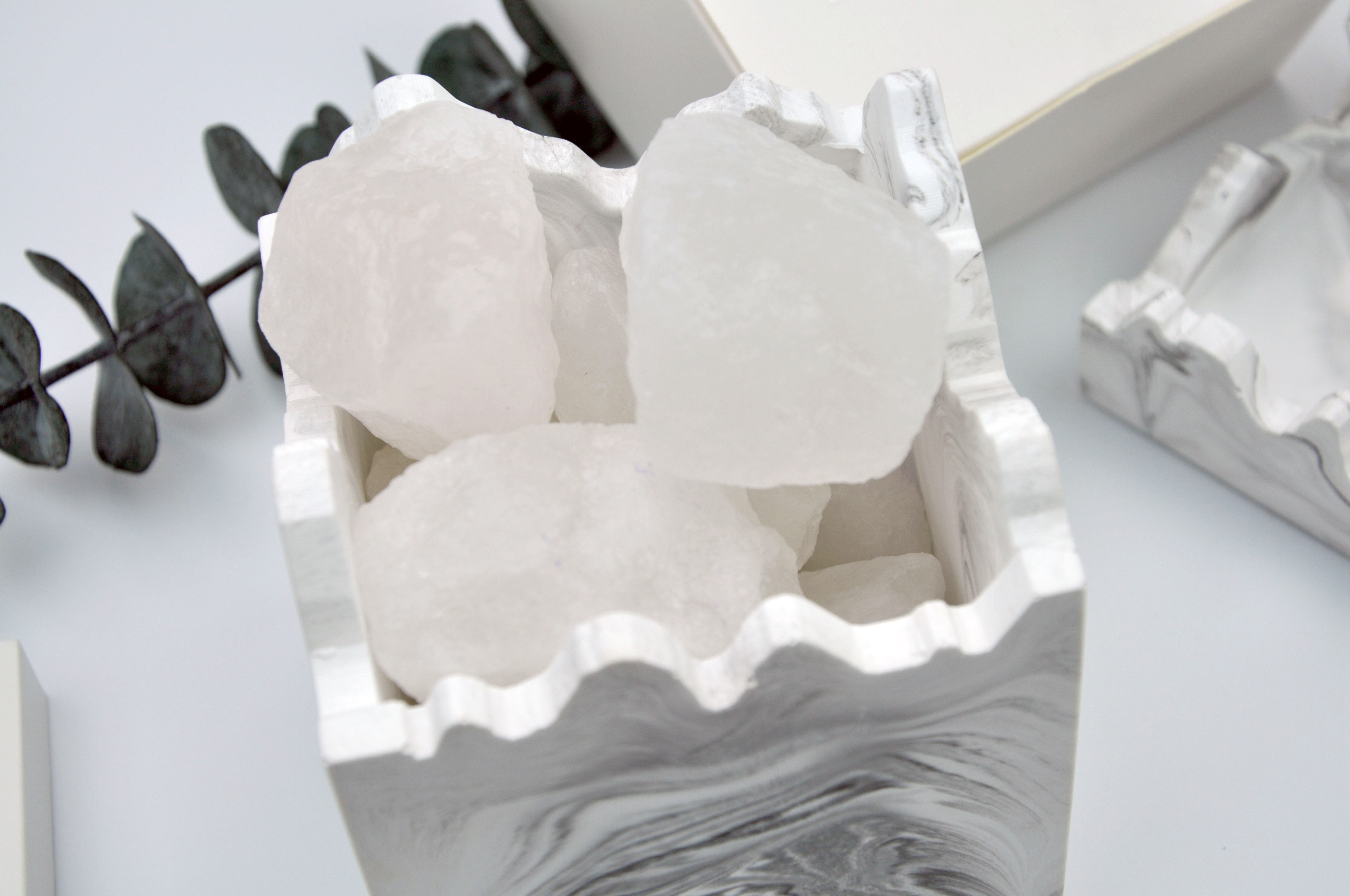 Piedras blancas de la sal