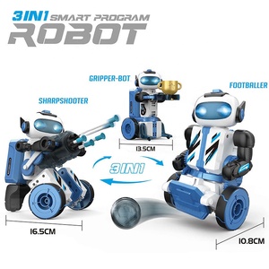 BC0104 3 in 1 programma intelligente RC Robot didattico Kit di robotica fatto da te lampeggiante sviluppa giocattoli modello di blocchi di costruzione set - Product Image 5