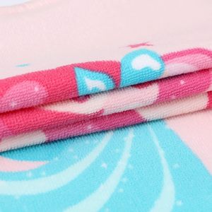 ポンチョタオル子供用カスタムプリントマイクロファイバーベビーバス & ビーチ工場直送