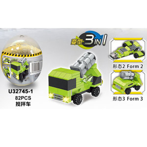 6 в 1 коллекция построить блок робот 3 в 1 грузовик блок игрушка - Product Image 1