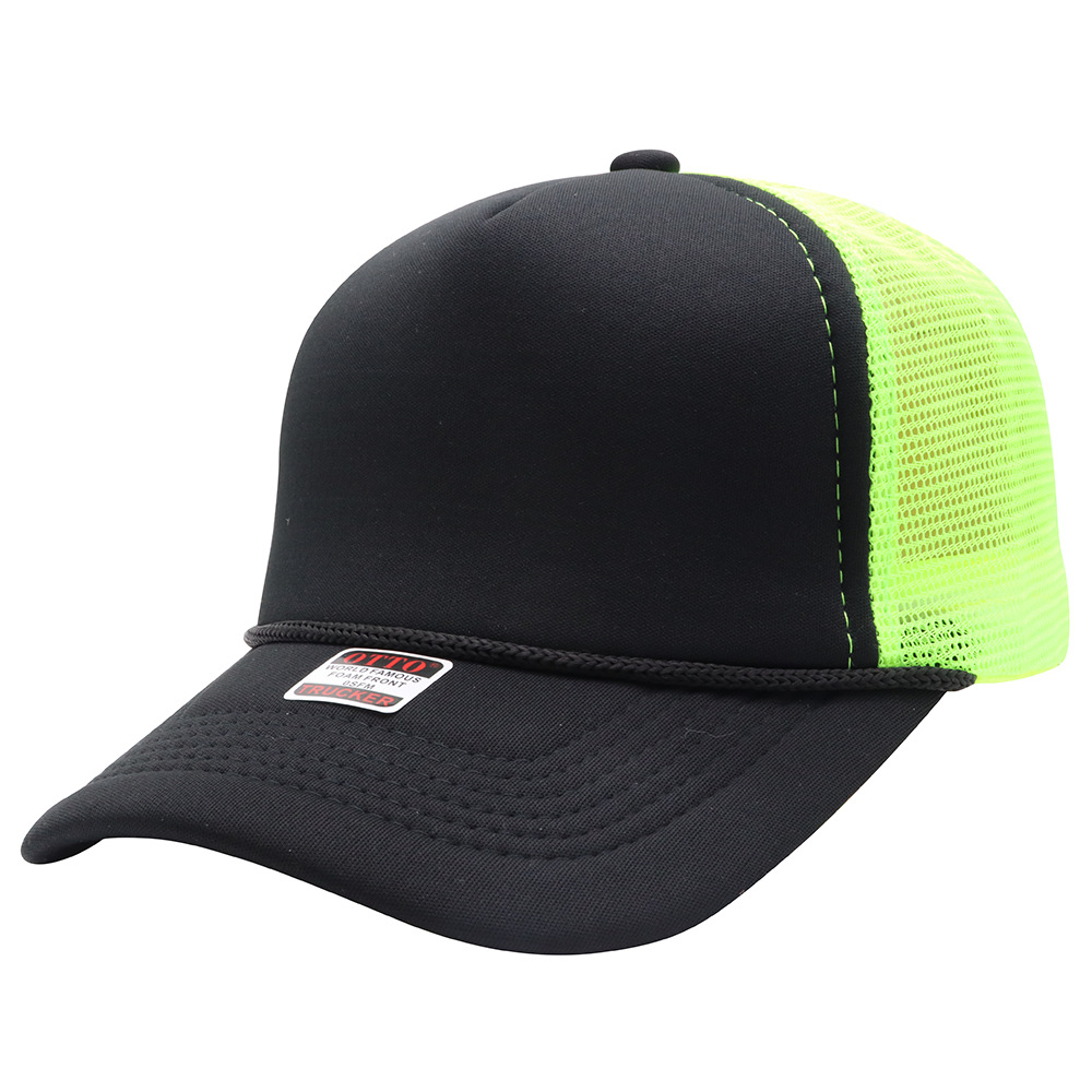 Negro + red verde fluorescente