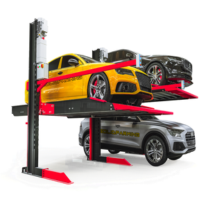 High Quality Two-Post Hydraulic Car Parking Elevator Easy Installation Best Shared Post <strong>Design</strong> for Convenient Car Storage <strong>Ramp</strong> - Product Image 2
