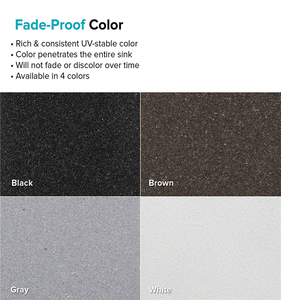 Topmount Granite thạch anh cát thanh chìm tàu nhỏ gọn chìm cho nhà bếp hoặc phòng tắm - Product Image 6