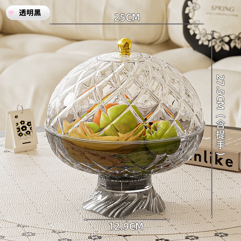 Diamond-patterned transparent black cap