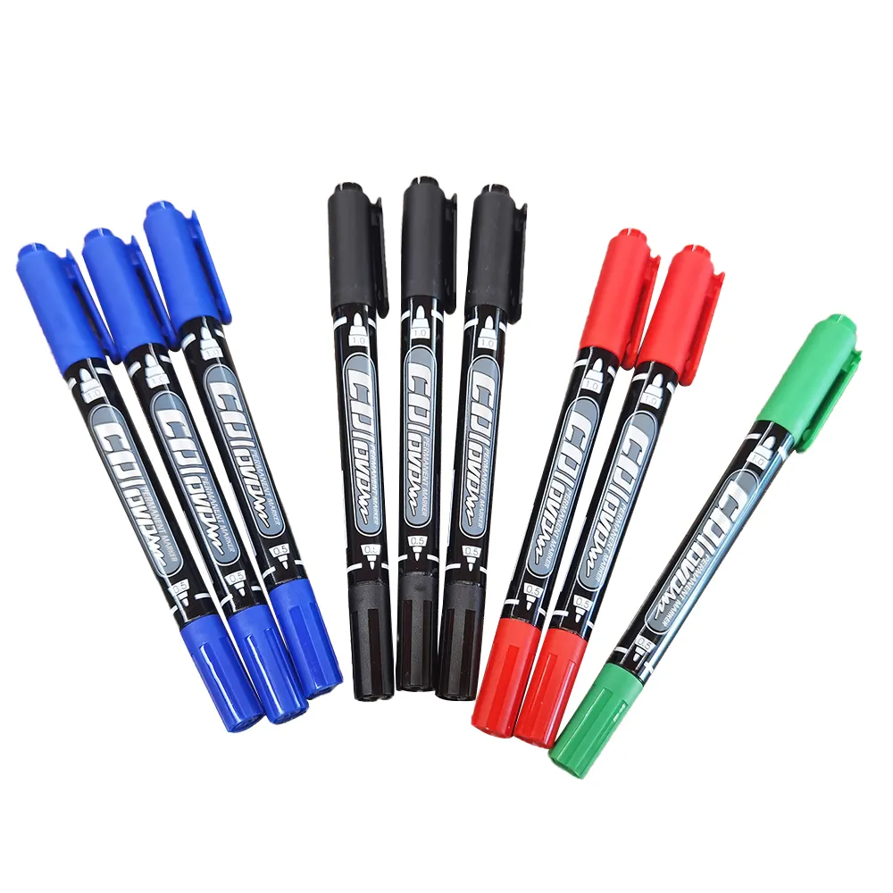 Лучшая цена, маркер с индивидуальным логотипом, Перманентный набор, двухцветная ручка-маркер