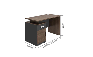 Mobiliario de oficina extensible diseño de fábrica moderno Escritorio de personal mesa de trabajo para el hogar Oficina edificio escritorio de la computadora - Product Image 6