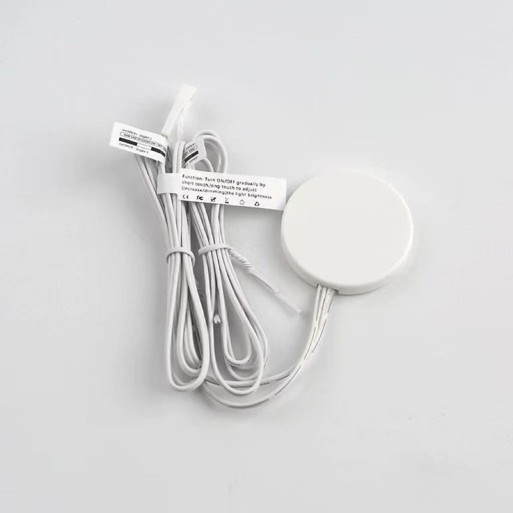 Wooden board touch + dimming (white DuPont wire)