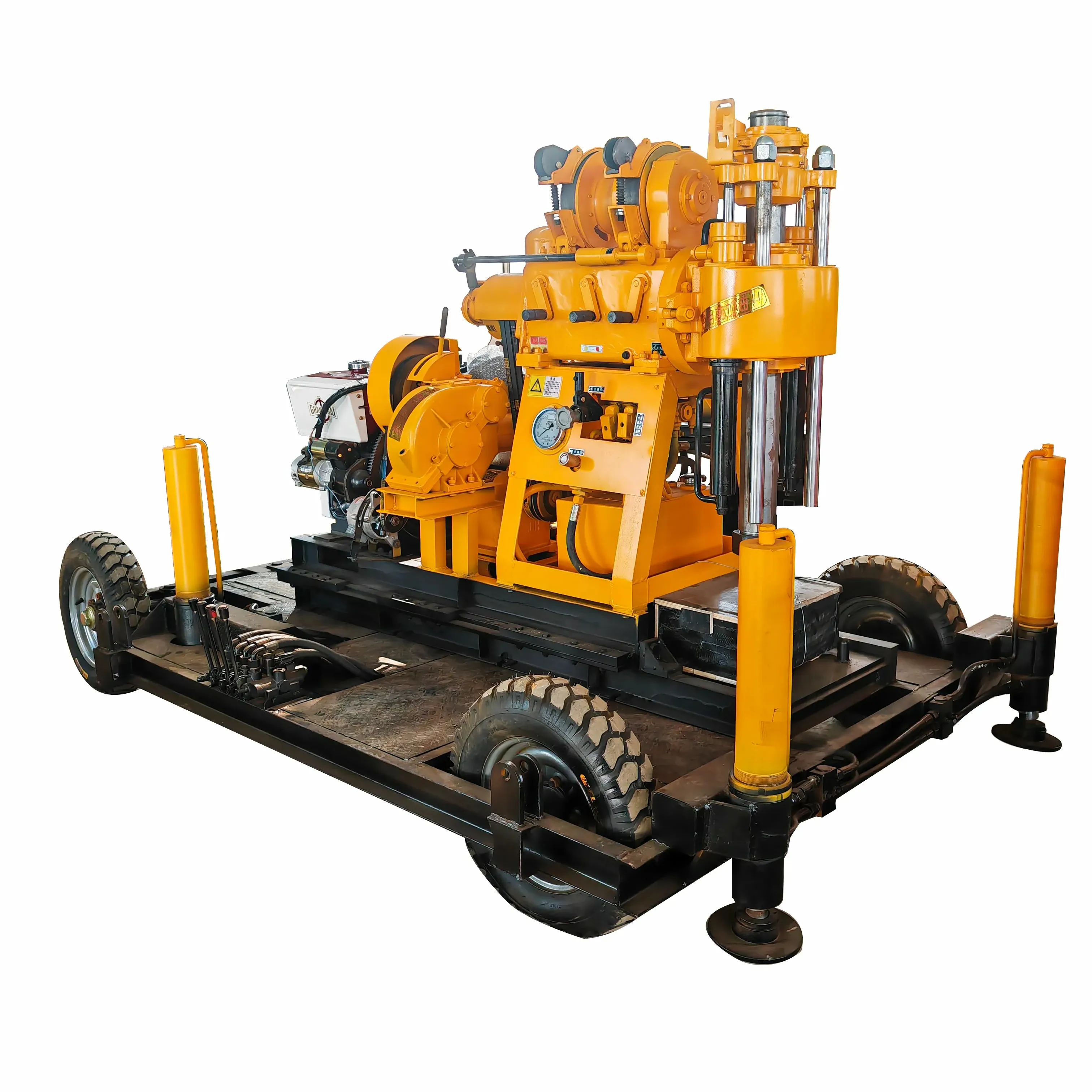 Fábrica profissional portátil 180m Water Well Drilling Rig Water Well Drilling Machine Mobile Rig