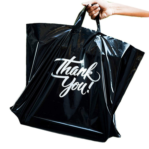गर्म बिक्री उच्च गुणवत्ता कस्टम धन्यवाद प्लास्टिक पैकेजिंग बैग लोगो के साथ कपड़े खरीदारी बैग के लिए - Product Image 1